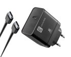 Carregador Cellularline Dual Super Fast Charger USB-C 45W 1m Hot on Sale