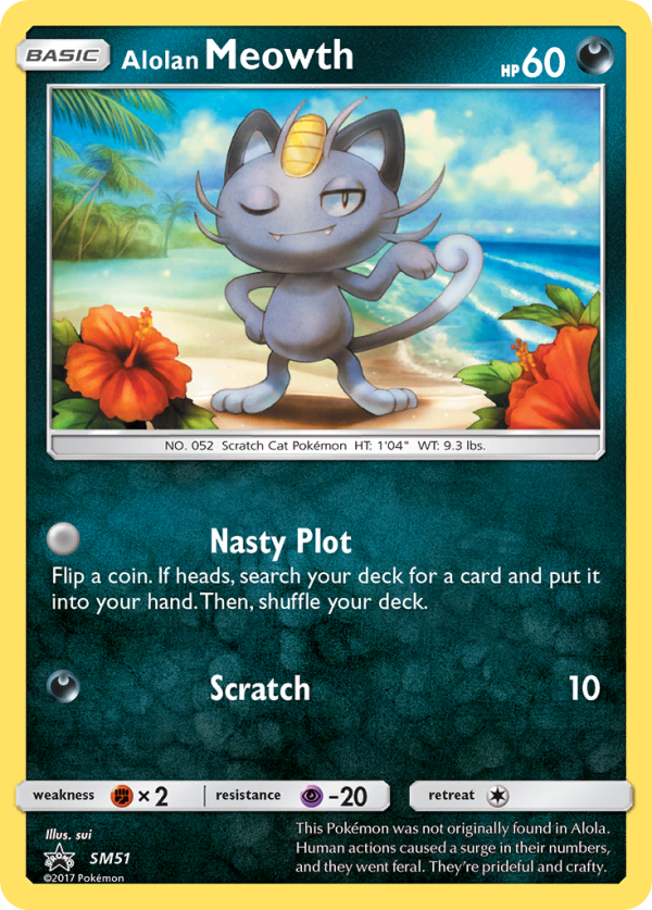 Alolan Meowth (SM51) [Sun & Moon: Black Star Promos] Online Sale